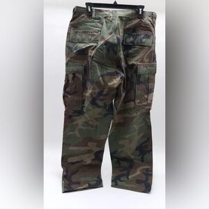 Men's Green & Brown Camo Pants M